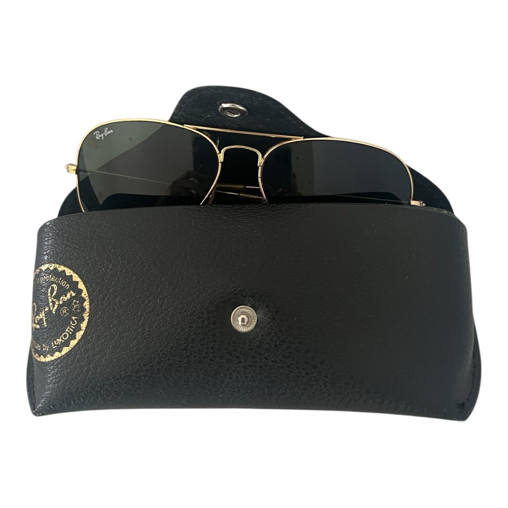 Vintage Ray Ban Bausch Gold 58mm Aviator Sunglasses 58-14 - Picture 3 of 13